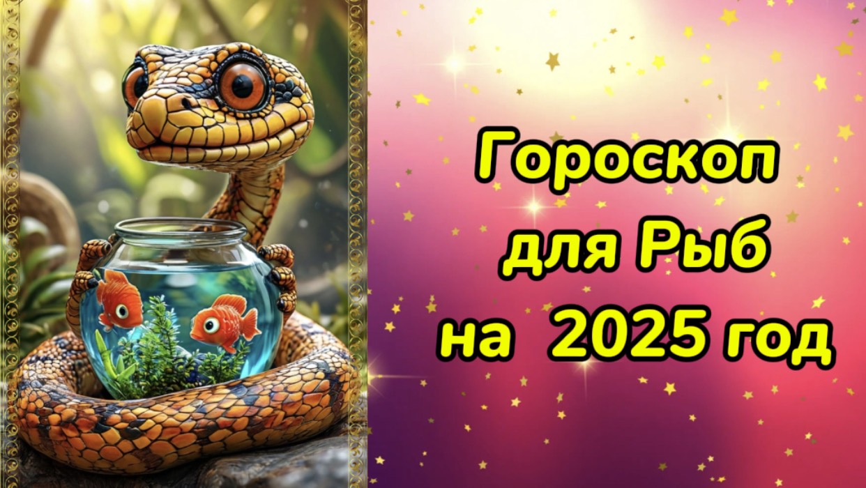 Гороскоп для Рыб на 2025 год. Гороскоп на 2025 год. Гороскоп для Рыб в год Змеи.