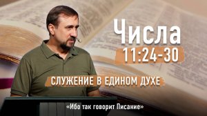 Библия - Числа Глава 11 стихи 24-30 - Служение в едином духе - Ибо так говорит Писание