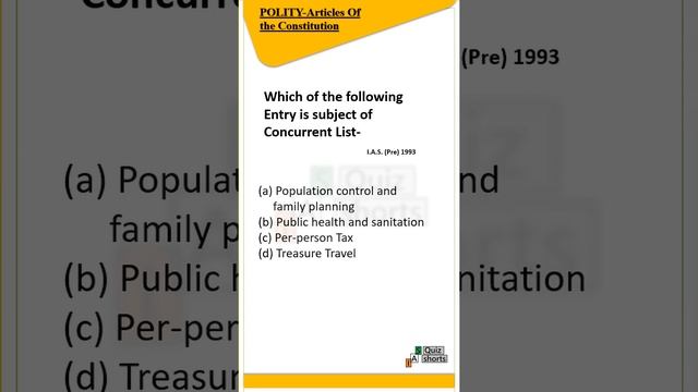 Indian Polity -concurrent list 2 #indianpolity #upsc #upsc2023  #upsccse #uppcs