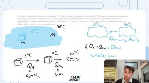 В стакан, содержащий лед при температуре −5 °C, налили воду, имеющую температуру 40 °C - №25424