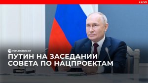 Путин на заседании Совета по нацпроектам