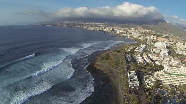 2014. Tenerife Island. Quadrocopter DJI Phantom. Camera GO PRO HERO-3 BLACK