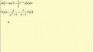 Решение интегральных уравнений операционным методом