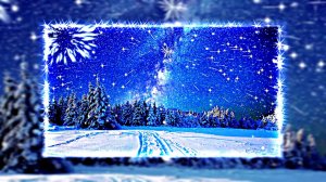 Футажи! Видеофон-футаж Зима! Зимний Лес - Страна Чудес 2!!! Зимняя Красивая  Сказка!