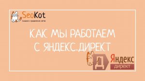 SeoKot - Контекстная реклама, как мы работаем