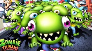 Мультик игра про Зомби - прохождение игры Зомби Цунами  часть1