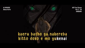 [KARAOKE] Attack on Titan Season 4 Part 2 ENDING - Akuma No Ko (悪魔の子) || Ai Hikuma