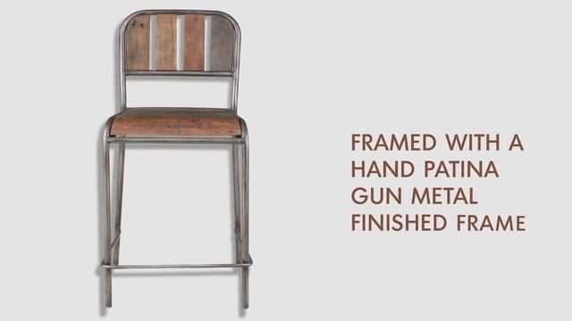 Renu Counter Stool with Backrest