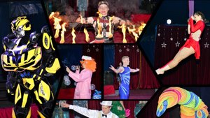 Визитная карточка передвижного цирка Марсель