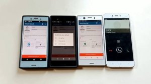 3 phone SONY XPERIA compact series & Redmi, fake call social media at same time