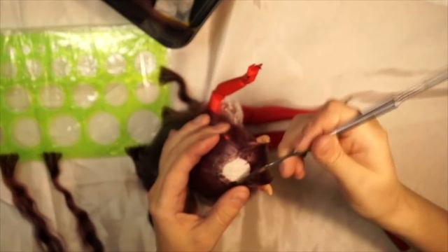 Шарнирная кукла своими руками часть 4 парик