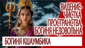 Видение - Чистка пространства и дома, Богиня недовольна, Кшаумбика изгоняет духов!