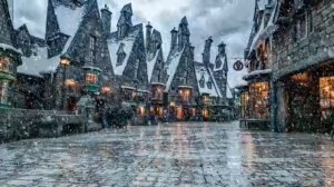 Hogsmeade Relaxing Music, Crowd Noise, and Snow.