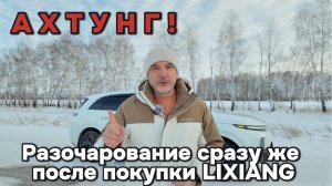 Моментальное разочарование после покупки Lixiang