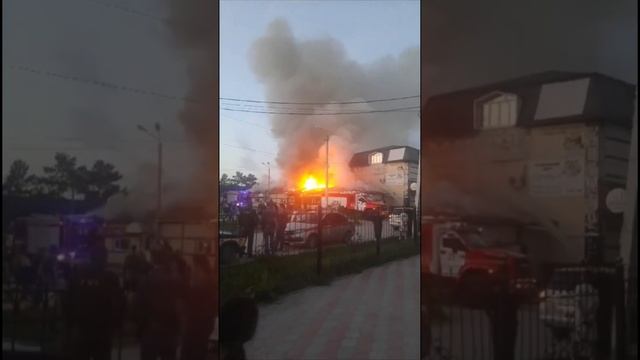 Пожар в Искитиме