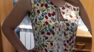 Сшила летнее платье. Допустила ошибки - исправила