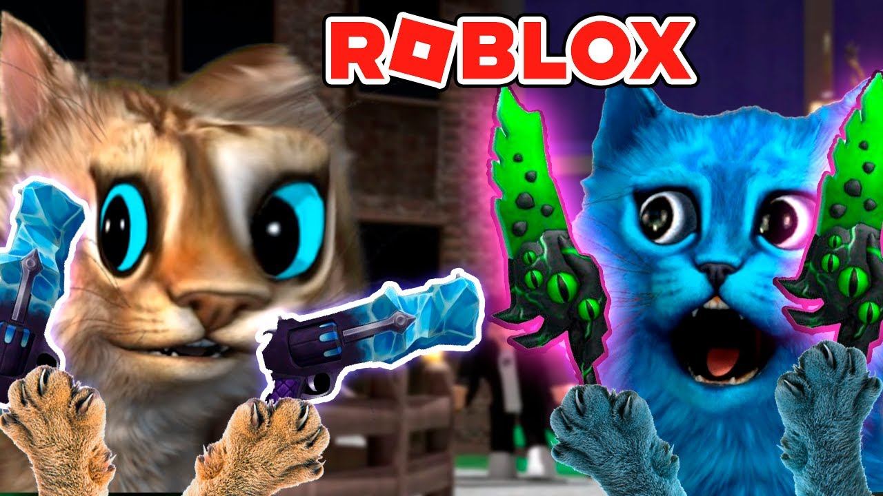 ЭТОТ КОТ ПРЕДАТЕЛЬ ROBLOX Murder Mystery Весёлый Кот и КОТЁНОК ЛАЙК