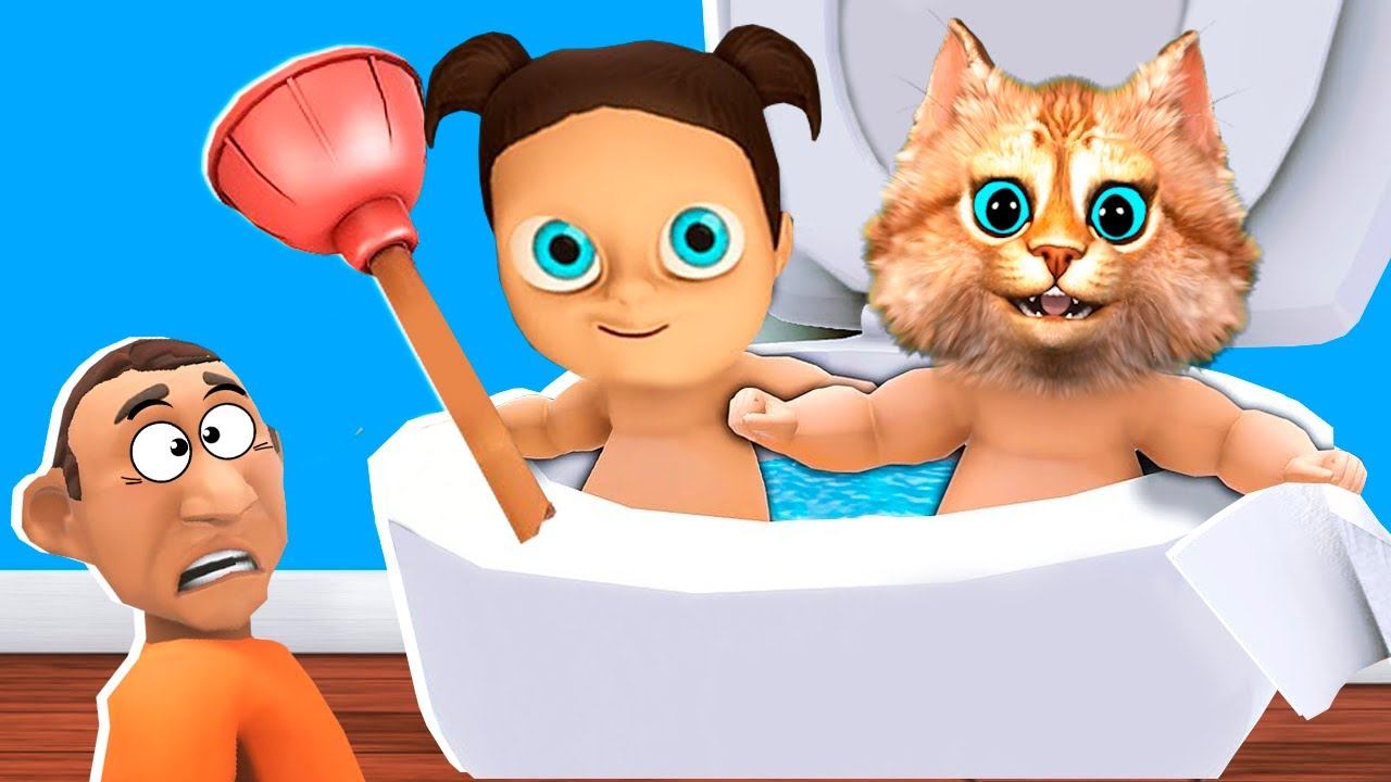 Я РЕБЁНОК в ТУАЛЕТЕ  Who's Your Daddy Эволюция Ребёнка Весёлый Кот