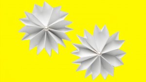 Как красиво сделать снежинку из бумаги ❄️ Простая Снежинка оригами