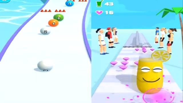 Ball Run 2048 vs Juice Run ALL LEVELS - NEW MAX LEVEL Android iOS Mobile Gameplay