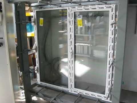 Испытание оконного блока компании Окна Мастер в учебно-технологическом центре Rehau смотреть онлайн