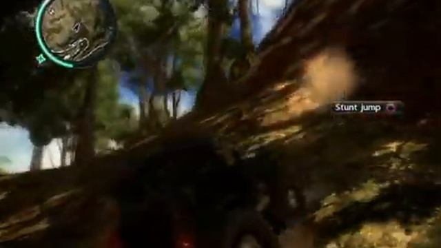 Just Cause 2 epicness with a tractor