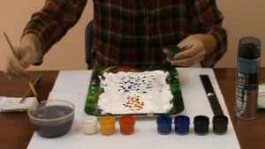 Рисование на пене. Предметное