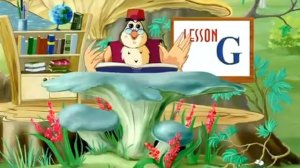 Английская буква Gg с тётушкой Совой.