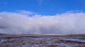 Зимние облака под расслабляющую музыку