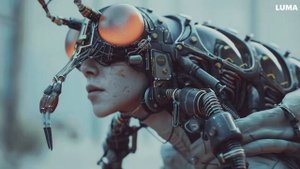 Sci-Fi Futuristic Woman Caterpillar - AI Generated with Midjourney V6 & Luma AI