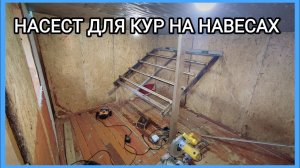 НАСЕСТ ДЛЯ КУР своими руками!!! Чистить будет удобно!!!