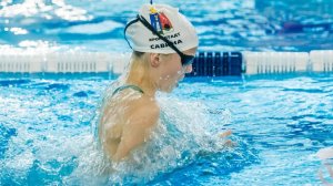 САВИНА Элина (2011г.р.), 100 брасс (25). СШ Кронштадтского р-на (3 дорожка) 01:17.23