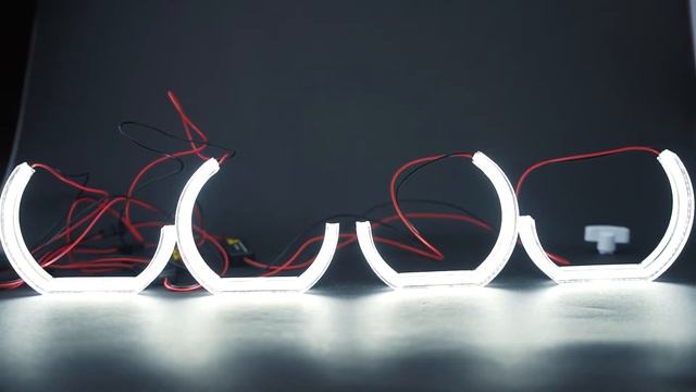 C Shape Crystal Angel EYES White BMW F30  TTAUTOSPEED