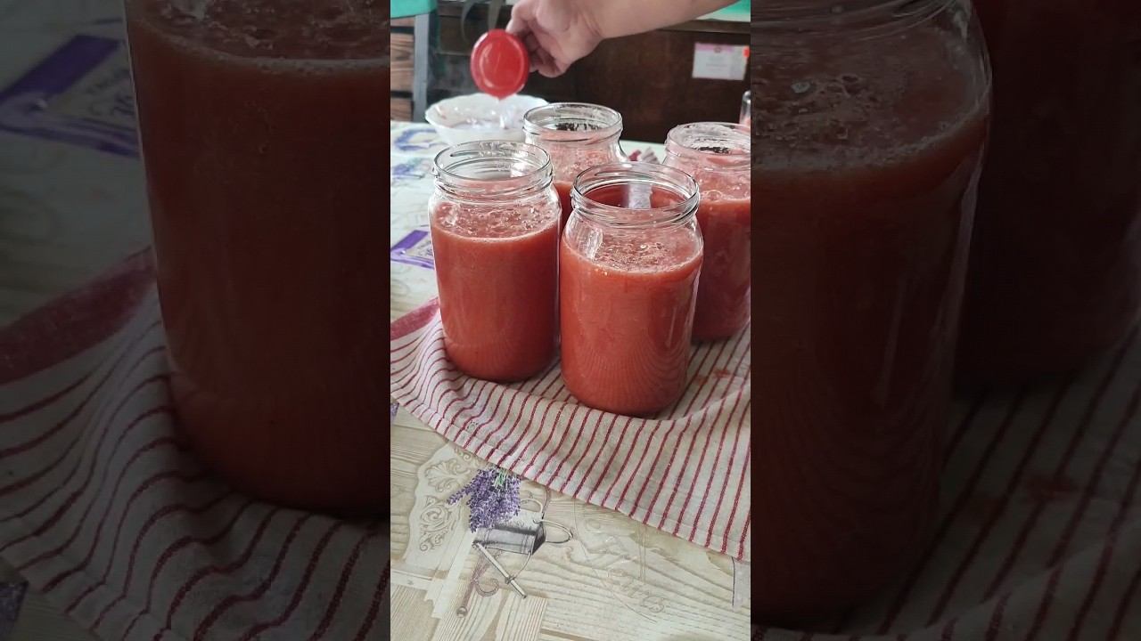 ИДЕАЛЬНЫЙ ТОМАТНЫЙ СОК за минуту #автоклав #готовимдома #закатки