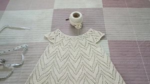 #Платье_крючком на девочку 2-3 года .#крючок #пряжа