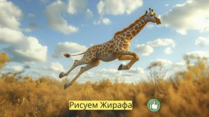 Маленькие художники: Рисуем Жирафа- Детский образовательный мультфильм