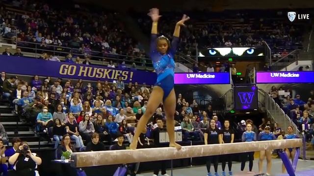 Selena Harris 9.925 Balance Beam Routine UCLA vs Washington January 2023 смотреть онлайн