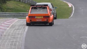 Jägermeister VW Golf Mk1 на трассе Нюрбургринг Нордшляйфе!