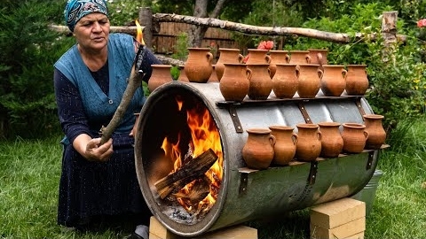 🌶 Традиционный Азербайджанский Пити: На Улице, На Бочке Над Костром