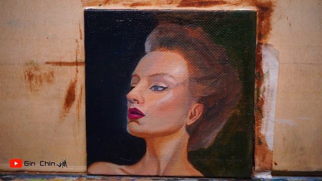 Drawing of female portrait #5 Mini portrait смотреть онлайн