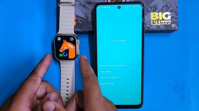 Smart Watch S8 Ultra Connect To Phone | Set Call/Time Settings | Fitpro App Details | Android Phone смотреть онлайн