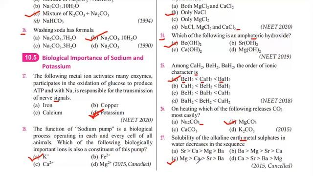 S-Block Elements | NEET pyqs Chemistry Questions | 33 Years | Pushkar Dangi смотреть онлайн