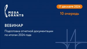 Консультационный вебинар по вопросам подготовки отчетной документации за 2024 года (10 очередь)