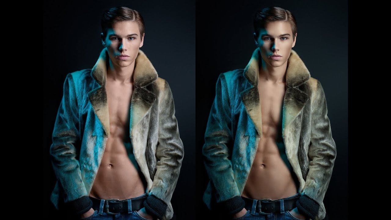 Обработка мужского портрета смотреть онлайн