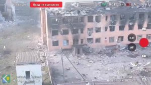 Уничтожение дронами боевиков Всу укрывшихся в здании в одном из н.п. Курской области 💥🇷🇺👊