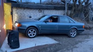 Звук моторе Ауди 100 с4 2,3 aar с рабочей вискомуфтай .
