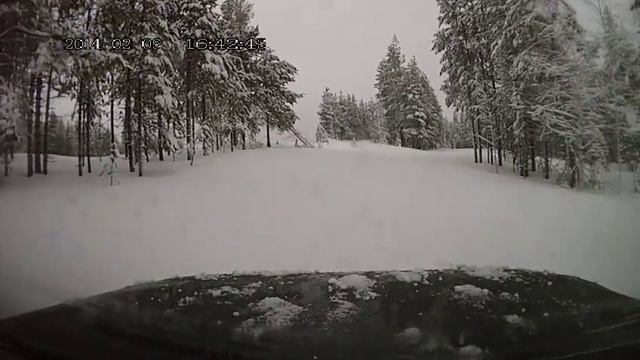 Pajero IV по снегу. смотреть онлайн