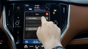 2020 Subaru Outback/Legacy Setting The Clock