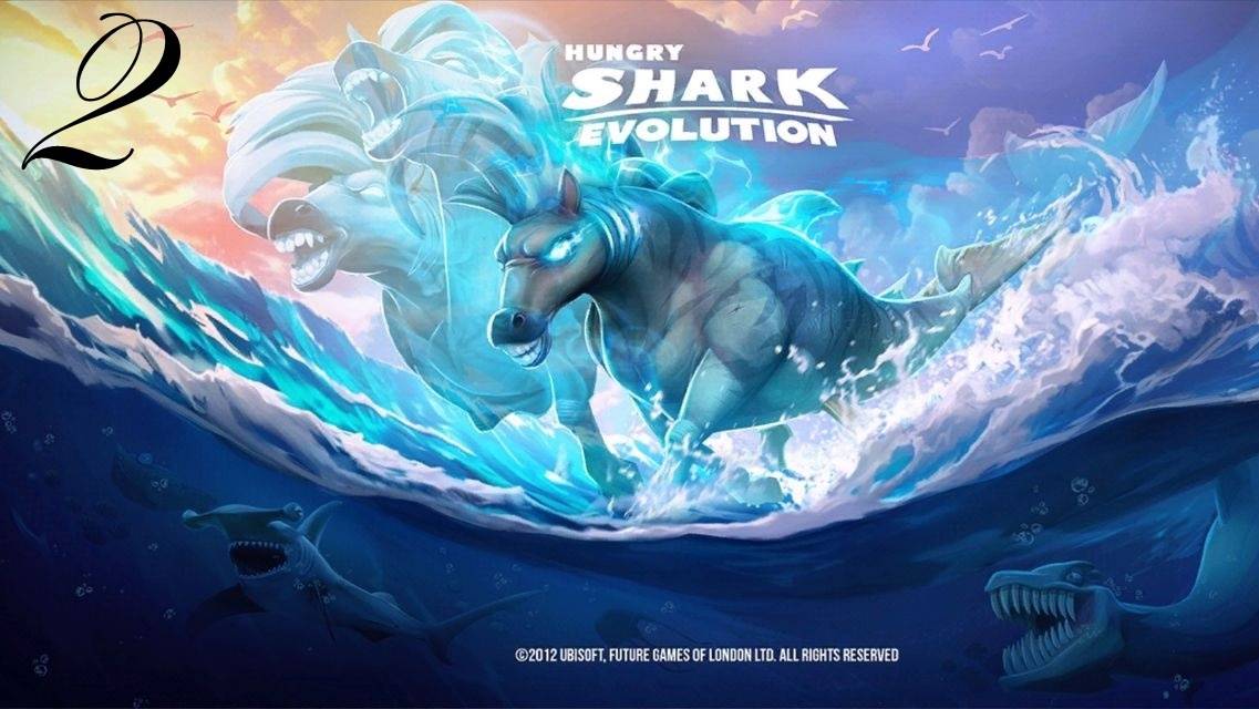 Hungry Shark Evolution|Mobile Games [#2] {Большая Белая Акула → Ледяная Акула}