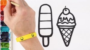 Как легко нарисовать и покрасить зонтик. Простая акриловая и блестящая роспись.